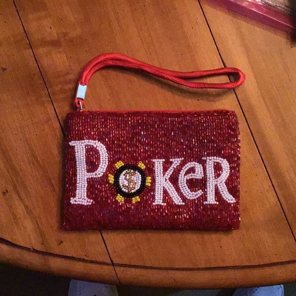 NEW “Host Pick” Gorgeously Stunning Beaded Poker Wristlet - Picture 1 of 5